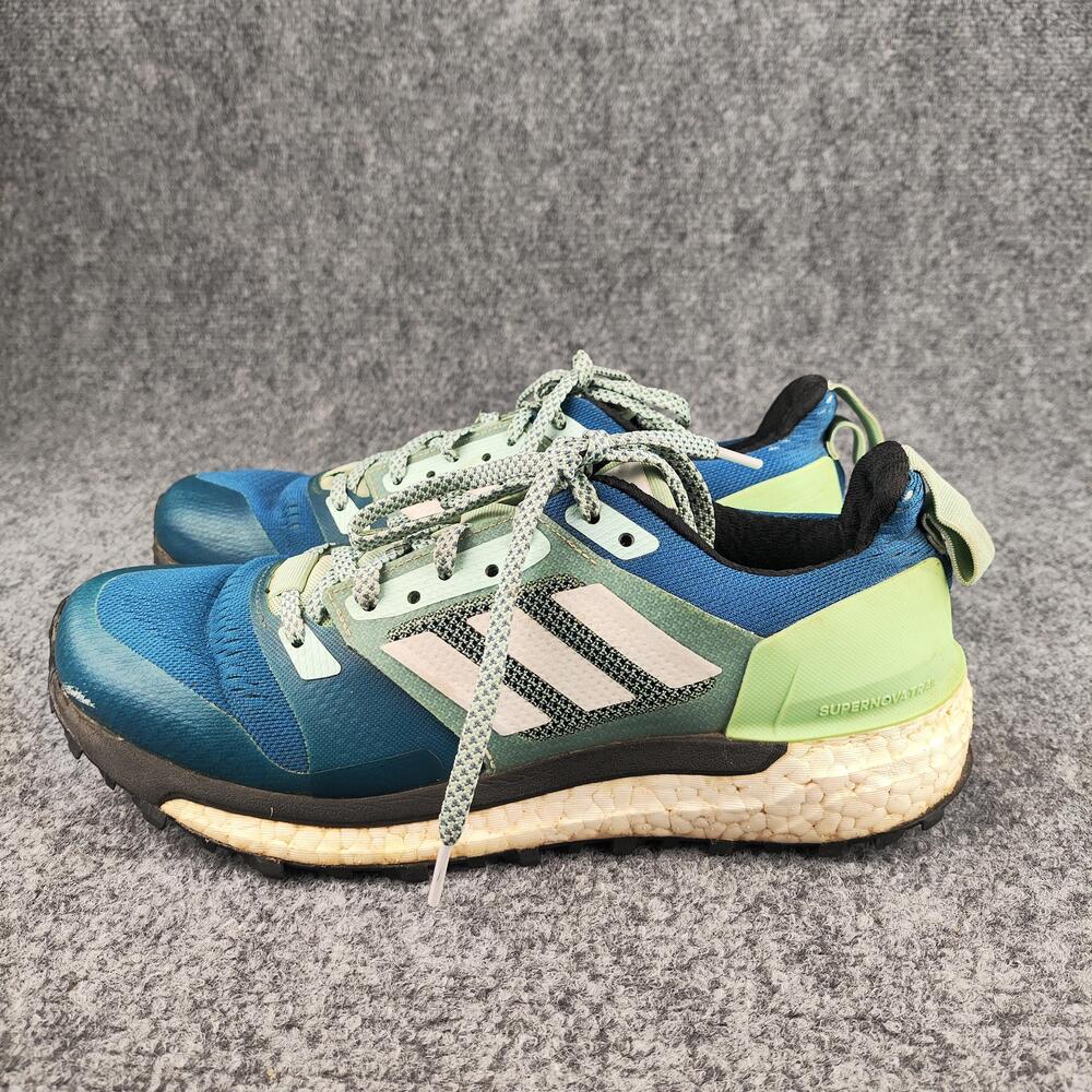 Adidas Supernova Trail Shoes Womens Size 8 Blue Running Sneakers BB6625
